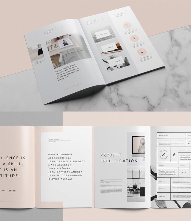 20款現(xiàn)代風格畫冊設計欣賞/折頁設計-畫冊  第12張