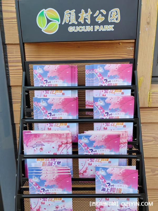 上海公園櫻花節宣傳折頁印刷廠家  第2張