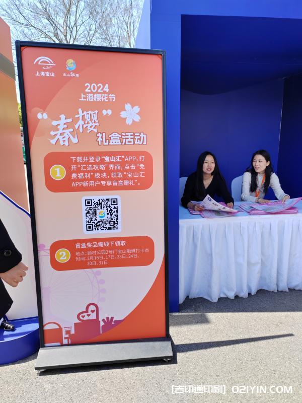 上海公園櫻花節宣傳折頁印刷廠家  第3張
